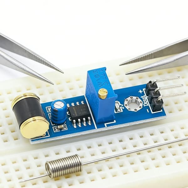 Justerbar känslighet vibrationschocksensor 801S omkopplarmodul justerbar