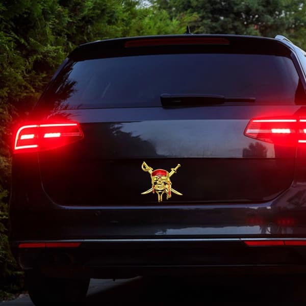 Auto Emblem til Biler Lastbiler Universal Klæbemærkat Nem Installation Gold
