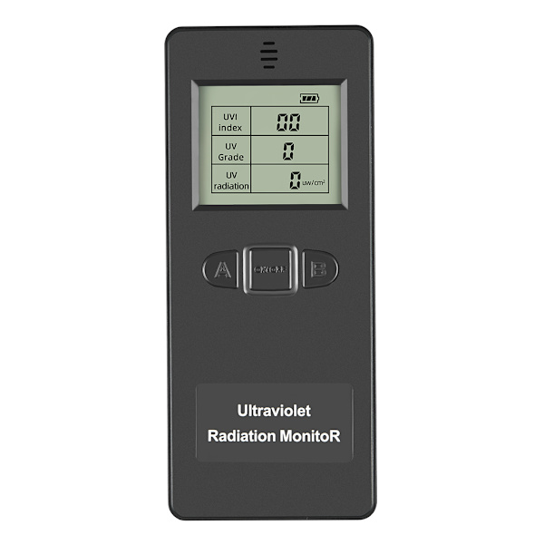 Digital Ultraviolet Strålingsdetektor UV UVI Meter Dosimeter Tester Tæller Med Temperaturvisning