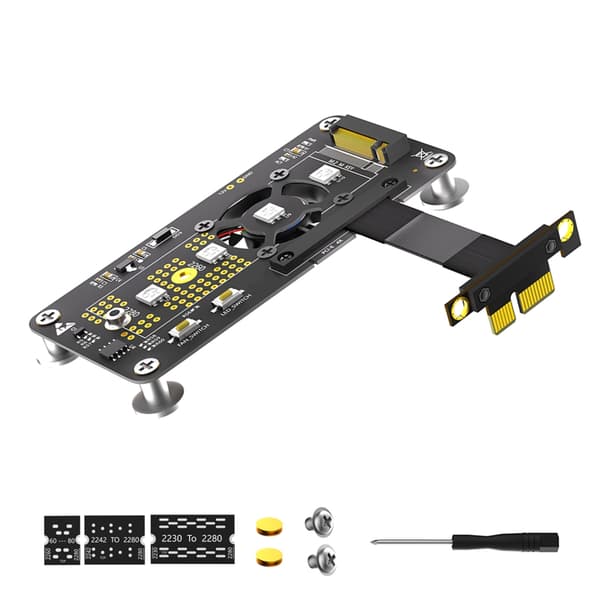 Hurtige M.2 NGFF NVME SSD'er til PCIE 1X Forlængerkabel til Boost af Computer