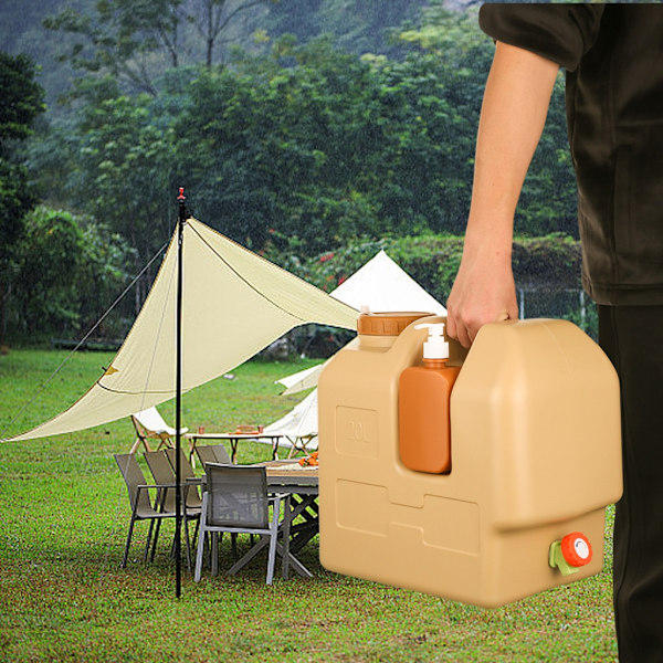 20L Camping Vannbeholder Lagringstank For Piknik Utendørs Grilling Med Sikkerhet