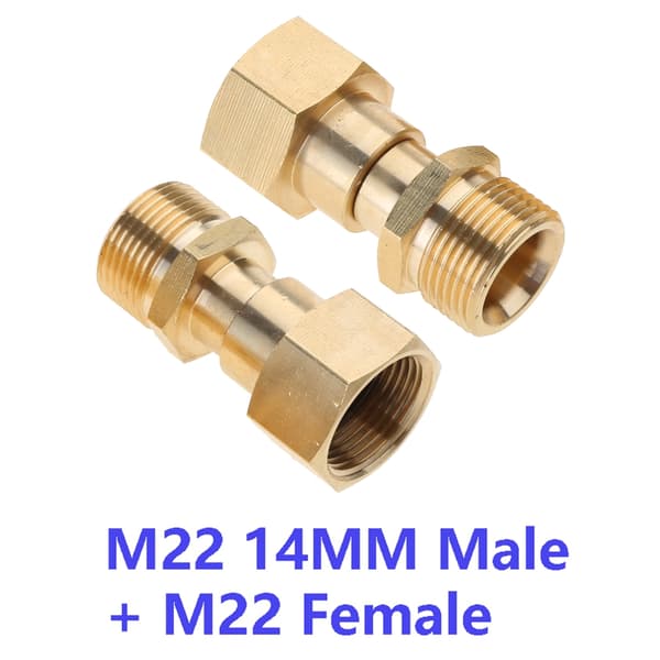2 st M22 14mm Högtryckstvätt Svängled Högtryckstvätt Adapterkoppling