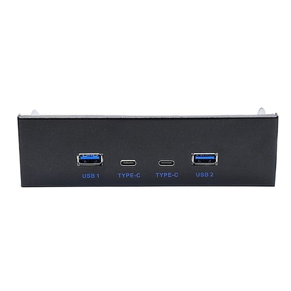 USB3.2 Frontpanel Hub To Eksterne Usb3.0 Porter Solid Metallkonstruksjon