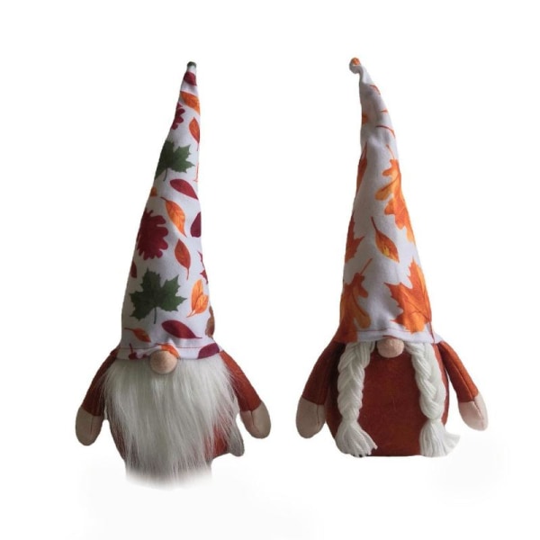Fall Gnome Plysch Skördefest Thanksgiving Gnomes Holiday Party Ornaments null - A pair