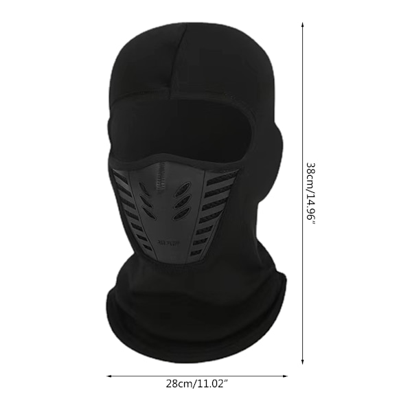 Vinterstickad Balaclava Mössa Varm Cykel Skimask Universal Storlek