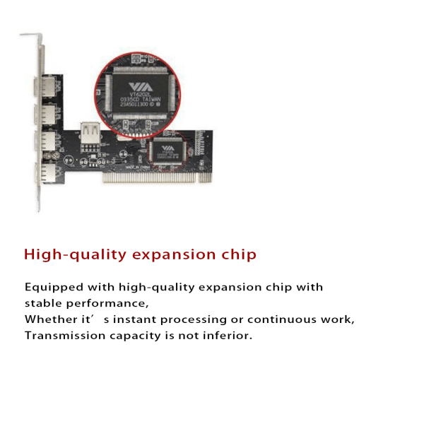 1st USB 2.0 4 portar 480 Mbps höghastighet via hubb PCI-kontrollkort PCI-adapterkort för Vista för Windows ME XP 2000 98