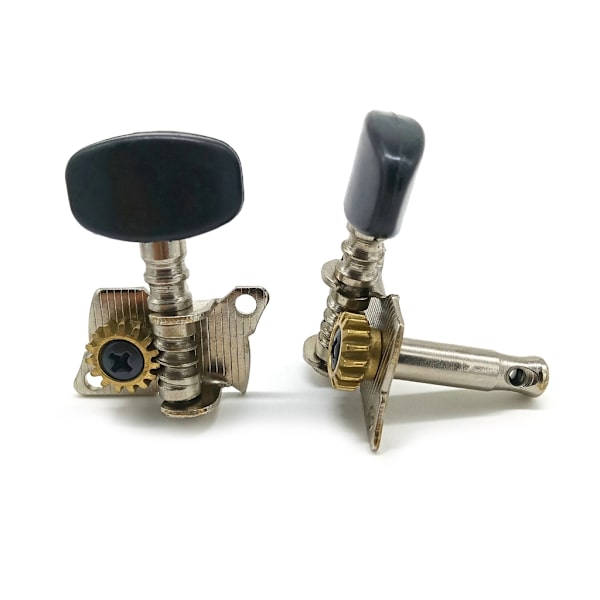 Ukulele korta stålpinnar String Winder Set 2R 2L Tuning Pegs Machine Head Tuners för 4 Strings Ukulele gitarrtillbehör