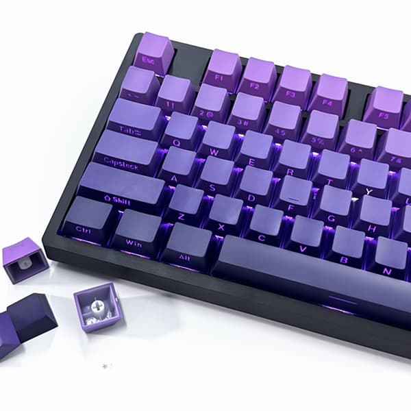 134 stk. Double Shot Keycaps Brugerdefineret Keycap Sæt Dye Sub Side-lit Backlit Keycaps