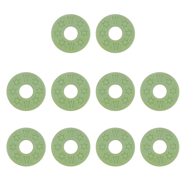 10 stycken svart gitarrrem Låsning Silikonrem Lås Gummi Gitarrrem Låsblock Gitarrskydd Gitarrlås Green