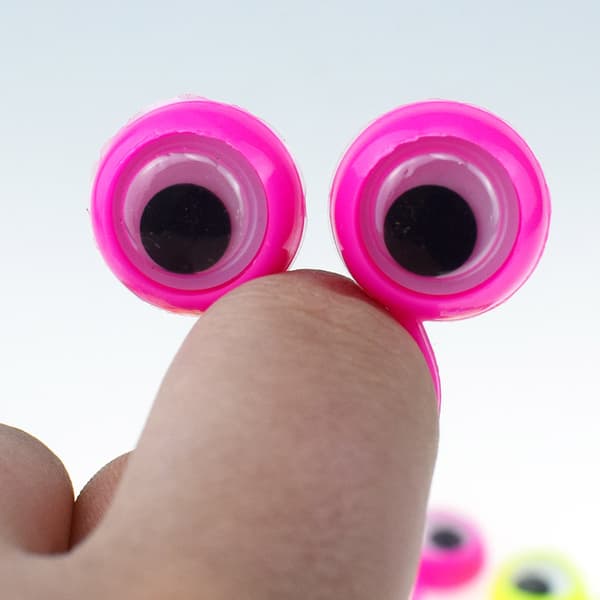 Kawaii Knuckles Ringar 50x Ögonbollsring Kit Ögonfingerdockor Googly Eyes Ringar