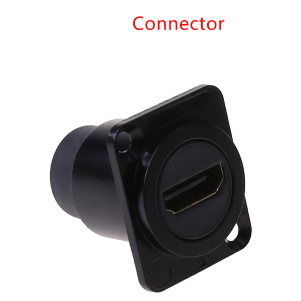 HDMI-typ D-uttag Nätverkskontakt Chassi Panelmonterad ljudkontakt Svart zinkpressad (ZnAl4Cu1) för skalmaterial