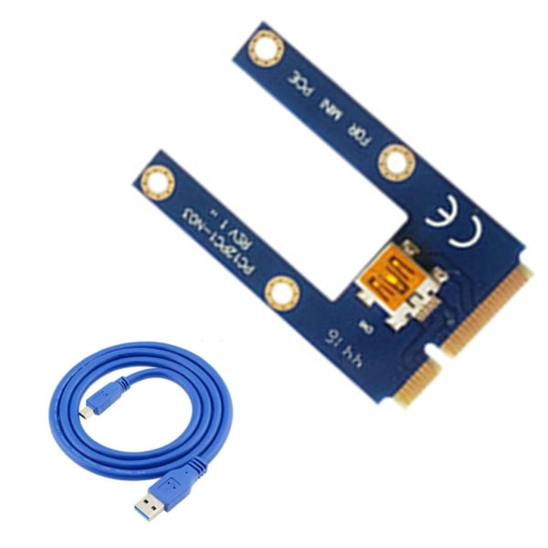 Mini PCIE Converter Adapter Pci för express 1X till 16X Riser Card USB 3.0 förlängningskabel för BTC Bitcoin Mining Single card