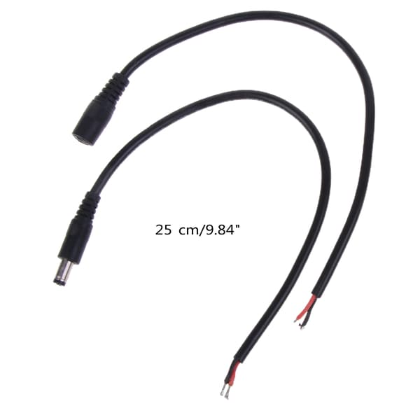 5,5 mm x 2,1 mm DC-strømkabel 12V 10A 120W DC-strømpluggkontakt
