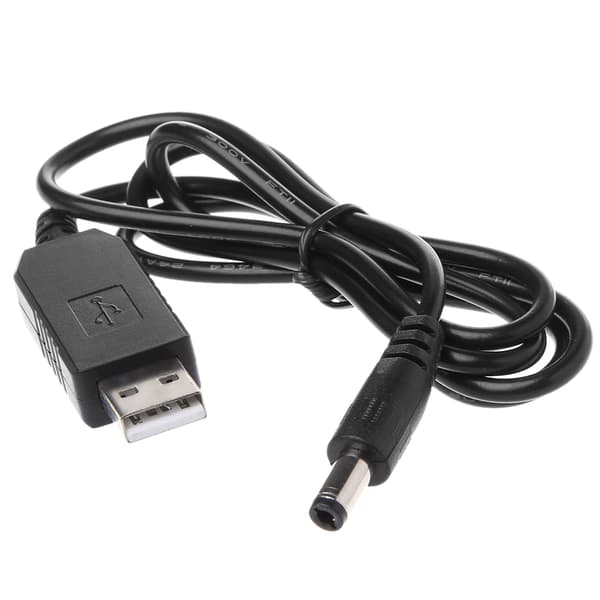 USB 5V til 8.4V strømforsyningskabel til cykel LED forlygte 18650 batteri P