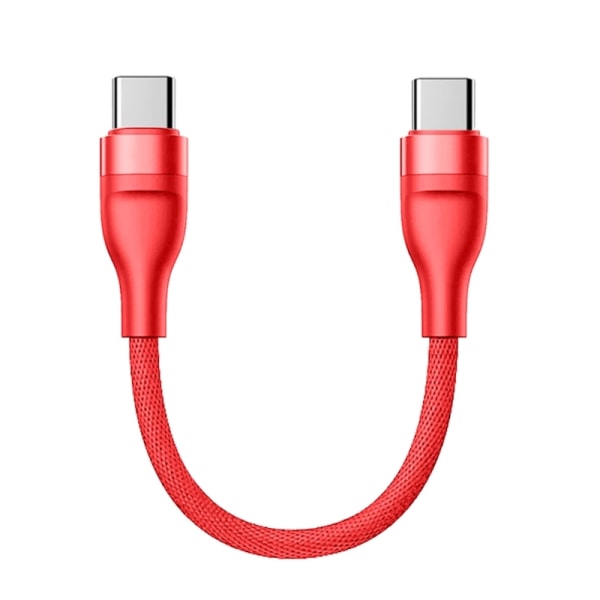 Kort USB C till USB C-laddarkabel, laddningskabel av typ C Snabbladdning 66W för PadPro 2020, PadAir4-switchar och mer Red