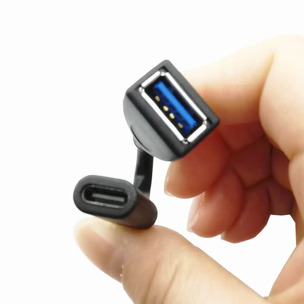 USB A till USB Typ C-adapter för effektiv datasynkronisering OTG-datakabel 10 cm