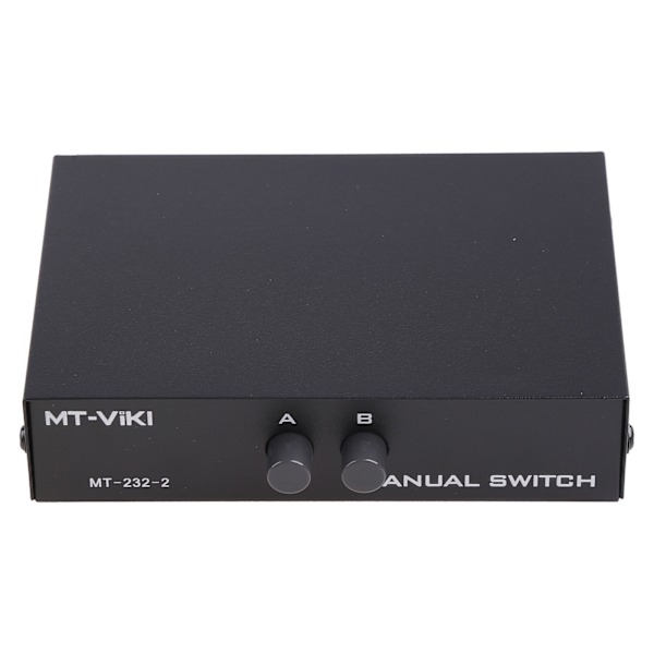 DB 9-stifts hane honkontakt seriell 2 in 1 ut RS232 datadelning manuell switch manuell väljarbox