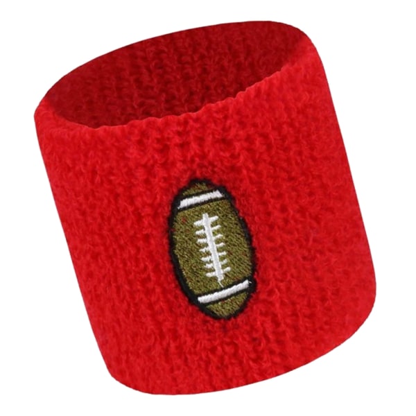 Barn Sport Armband Barn Handled Svettband Barn Svettband för barn Fotboll Baseball Fotboll Basket Sport Red rugby