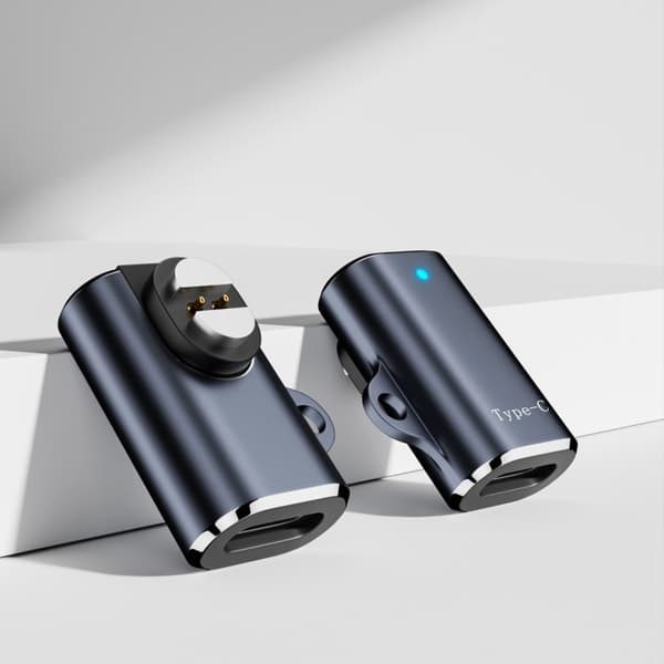 Benledning Hodetelefon USB C Ladeadapter LED-indikator Aluminium