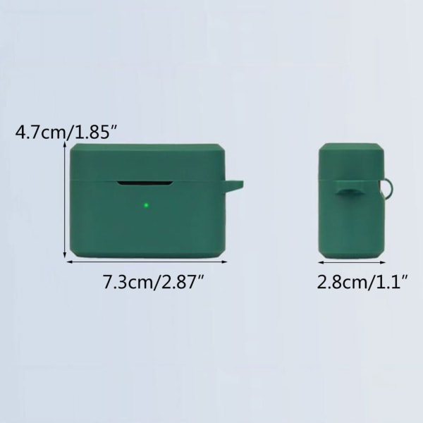 Kompatibel för Q30/EC305 Stötsäker hörlursfodral Slagtåligt hölje Anti-damm Tvättbart case Mjukt cover Black