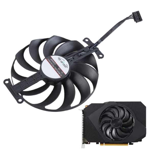 95mm 4-pin Grafikkort Køleventilator GPU Kølere Udskiftningsventilator til GTX1650