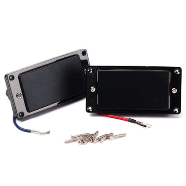 Gitarr Pickup Humbucker Hals Stall Med Ram För LP Svart 6-Strängad