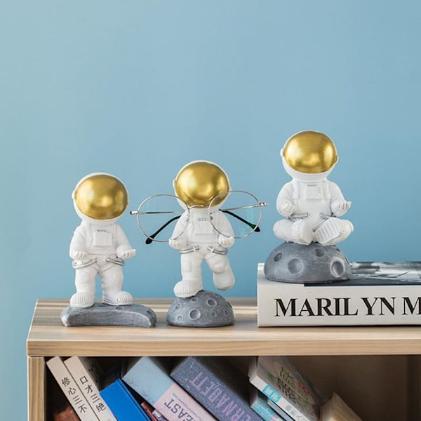 Astronaut Glasögonhållare Resin Glasögon Display Stand Craft Desktop Ornament null - B