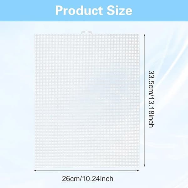5 st Praktiska Mesh Canvas Ark Plast Mesh Canvas Ark för Hantverk