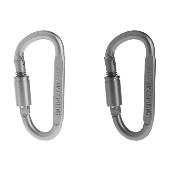 Aluminiumlegering D-ring Karbinhakar Clip D Shape Gate Small Keychain Karbinhake Clip Outdoor Camping Mini Lock Snap Hook Black