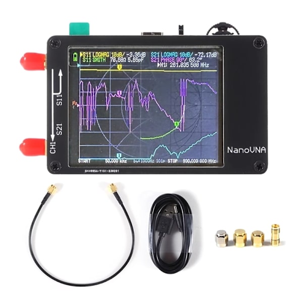 50 kHz - 1,5 GHz:n langattoman tiedonsiirron vektorispektrin antennianalysaattori VHF-taajuuden mittauslaite piiritestaustyökalu