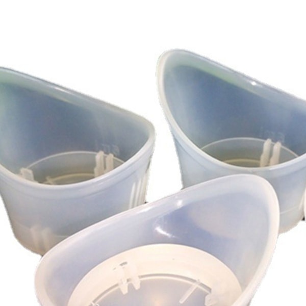 20 st Ögonvattenkopp Ögonspolningskoppar Plast Tålig Transparent & Icke-steril Mätkopp för ögon Daglig rengöring och bad