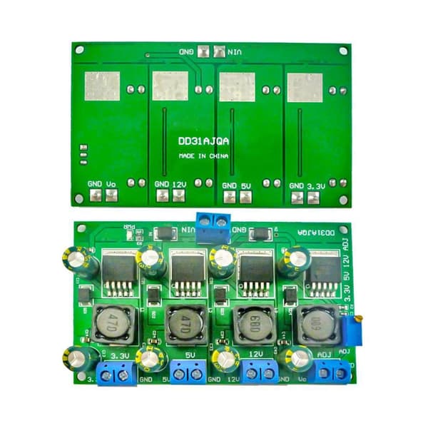 3A 4-kanals 3,3V 5V 12V Step Down Converter Modul Step Down Converter Board
