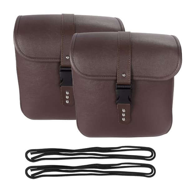 Universal Motorcykel Side Tasker Regntæt Stor Rum Cykel Sidetaske Brown