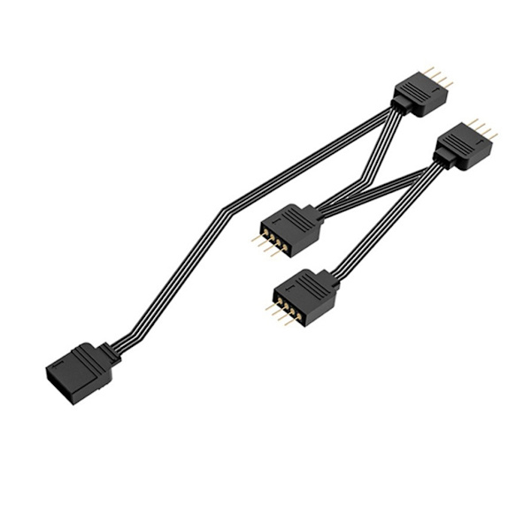 FS ARGB Splitter 5V 3Pin 1 til 4 eller 6 Universal 35cm Bundkort ARGB RGB Forlængerkabel FS RC ARGB til Stationær Computer