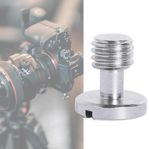 Kamera Quick Release Skruer 3/8 tommer Rustfrit Stål Tripods Adapter til DSLR
