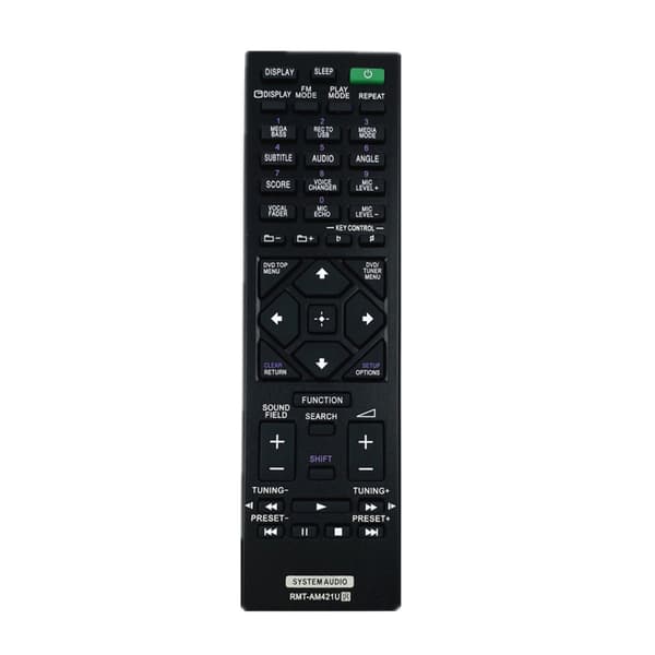 Fjernkontroll RMT-AM421U erstatning for HCD-M80D MHC-M80D svart