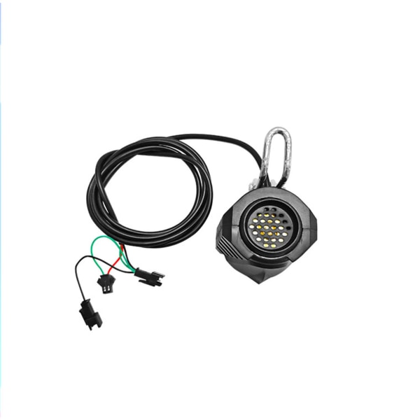 LED-ljus fram med horn för elcykel elcykel, 36-48V (vattentät kontakt)
