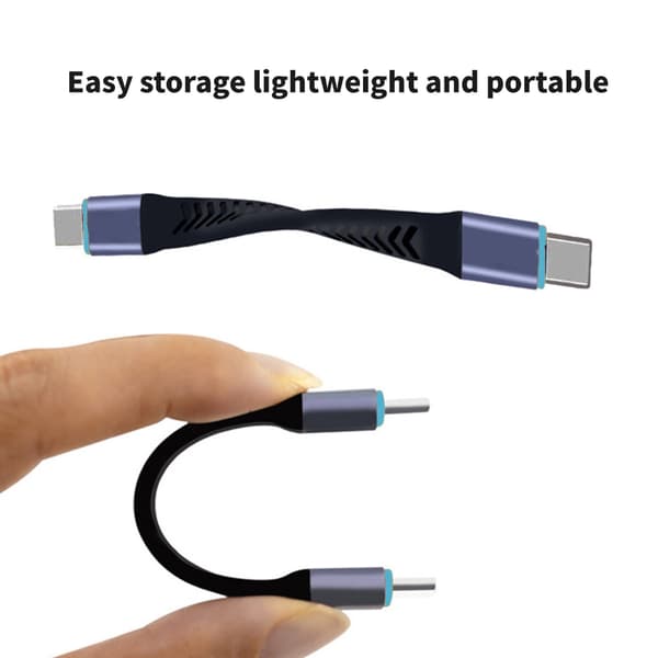 USB4.0 Kort Kabel USB C til USB C Forbindelse 100W Opladning, 40Gbps Overførsel