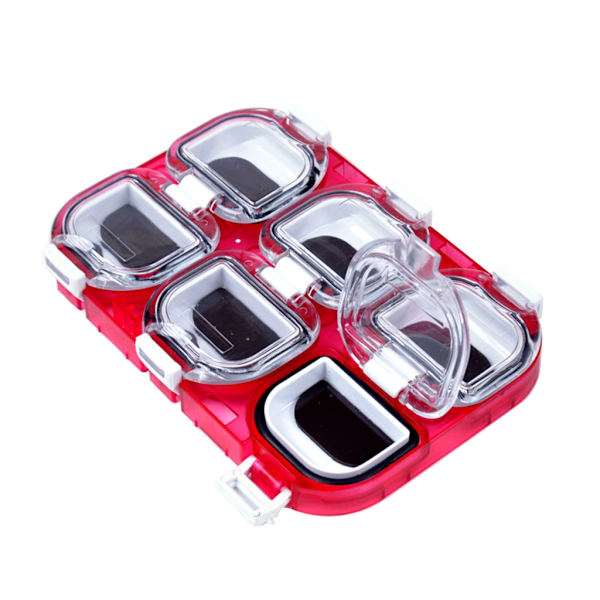 6 Rom Magnetisk Fiske Krokboks Oppbevaringsveske Fiskeutstyr Oppbevaringsbrett Krok Organiser Vanntett Slukboks