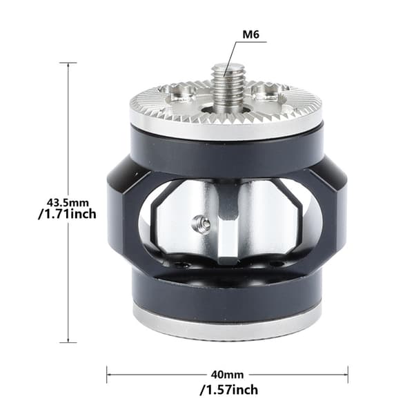 Girforlengelse Standard Rosettfeste Adapter med M6 Gjenge Mutter Metall