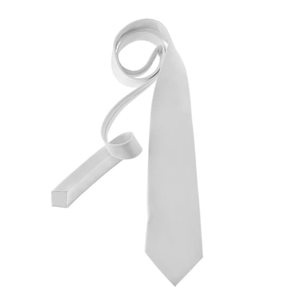 Herre Blank Sublimering Slips Ensfarget Hvit DIY Varmeoverføring Polyester Slips