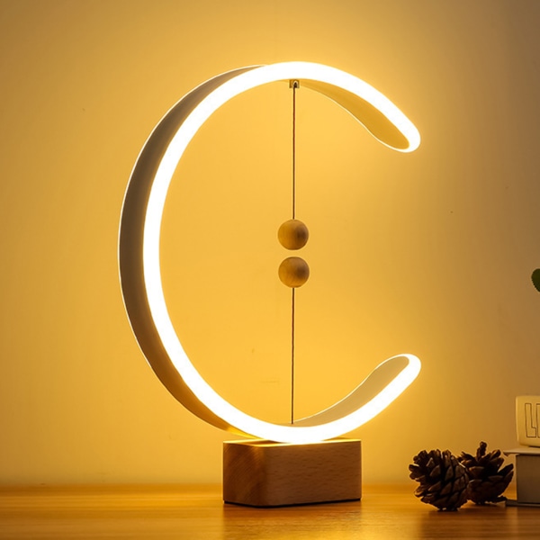 Bordslampa för Smart Magnetic Suspension Balansljus för Creative LED Night Light Bordslampor Rolig födelsedagspresent Sof