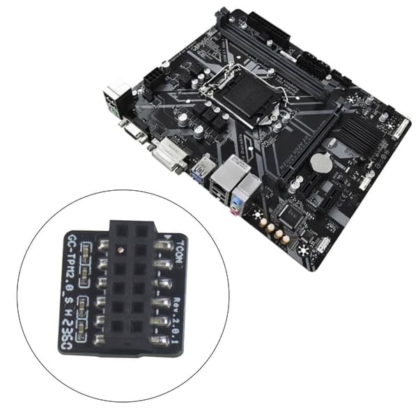 TPM 2.0 Krypterad Säkerhetsmodul LPC 12Pin Moderkort Kort TPM 2.0 Modul