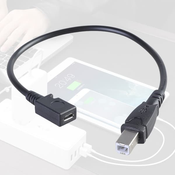 29 cm USB 5-benet data synkroniseringskabel USB 5-benet hun til USB B han adapterkabel