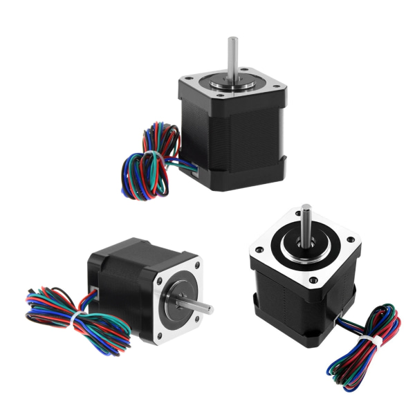 Nema 17 Steppermotor 48mm 42BYGH Stepping Motor 2A (17HS19-2004S1) Motor 4-leder 1m Kabel for 3D-printer CNC XYZ Motor