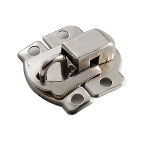 10 st Antika Haspar Möbelspänne Dekorativ Hasp Retro Smyckeskrin Spärr för skåplåda Trähantverk Slitstark White nickel