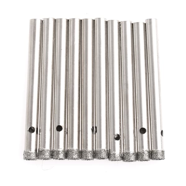 10 stk. 5 mm diamantbelagte kernebor, sav, fliser, glas, keramik, marmor