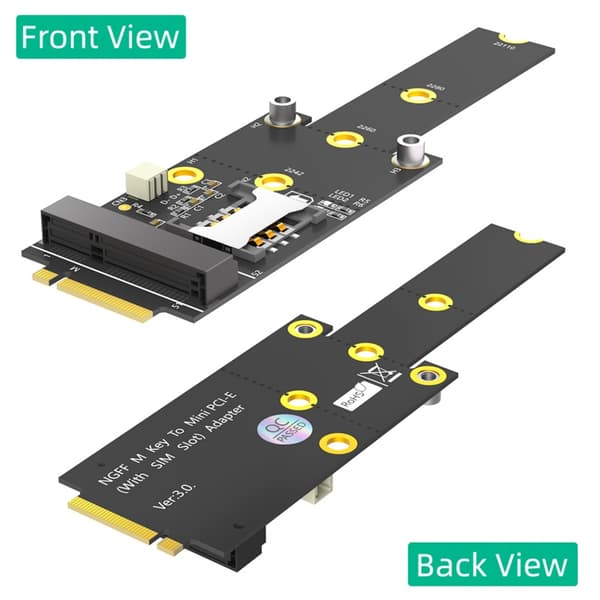 M.2 NGFF M Key - Mini PCIe -sovitinkortti 2242 2260 2280 221100 kiintolevy