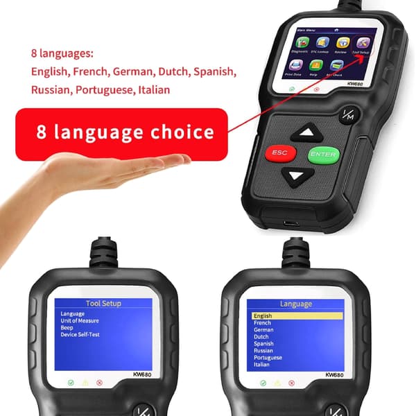 Universal OBD Kode Læser OBD2 Scanner Tjek Motor Fejl Diagnostisk Værktøj