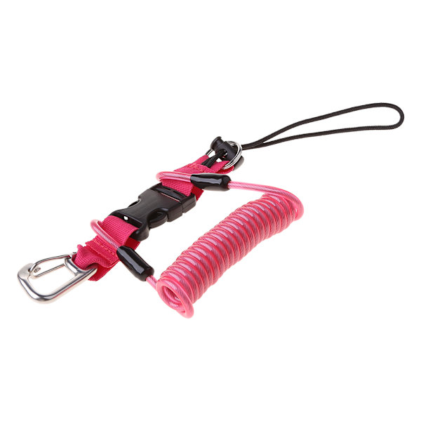 Undervattensdykning Snappy Snappy Spole Camera Light Torch Lanyard Clip Spänne Pink